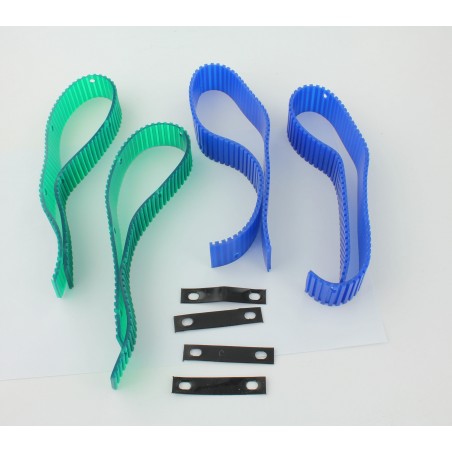 LAMELLES SUCEUR (JEU DE 4) AVEC ANGLES POUR AUTOLAVEUSE CLEANFIX RA400 RA410 (400050)