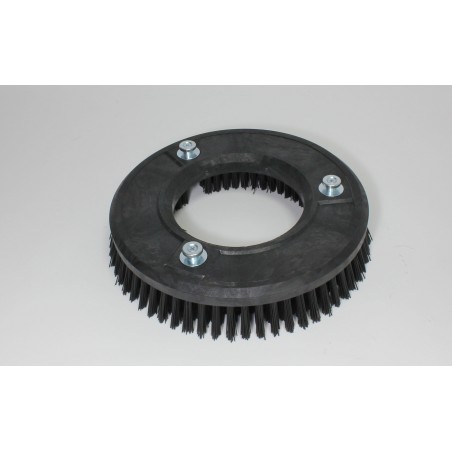 BROSSE PROLENE NOIRE POUR AUTOLAVEUSE NILFISK BA 625  Dc. Ø 280mm + Fixation 3 tétons